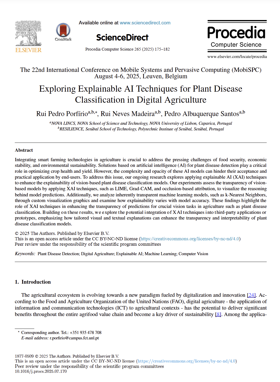 Exploring Explainable AI Techniques for Plant Disease Classification publication thumbnail